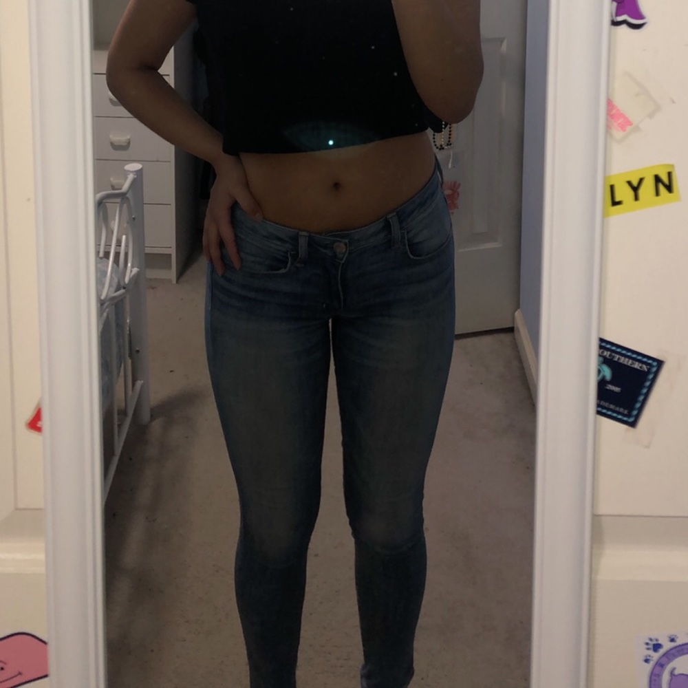 mid rise ae skinny jegging